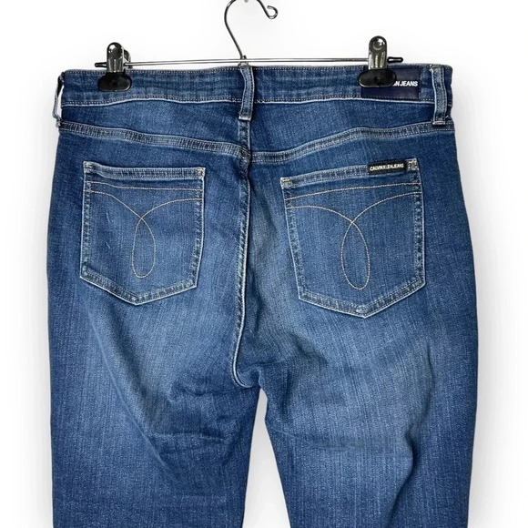 Calvin Klein Jeans Mid Rise Skinny Blue Jean - Picture 4 of 10